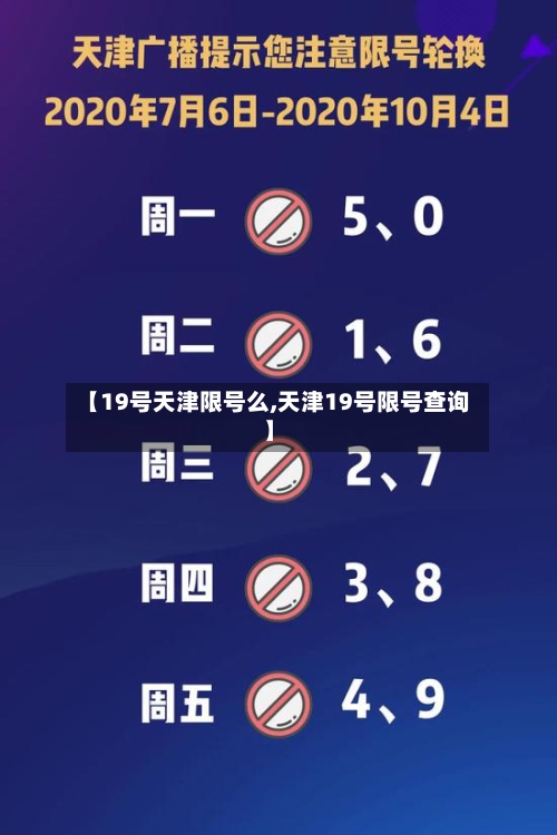 【19号天津限号么,天津19号限号查询】
