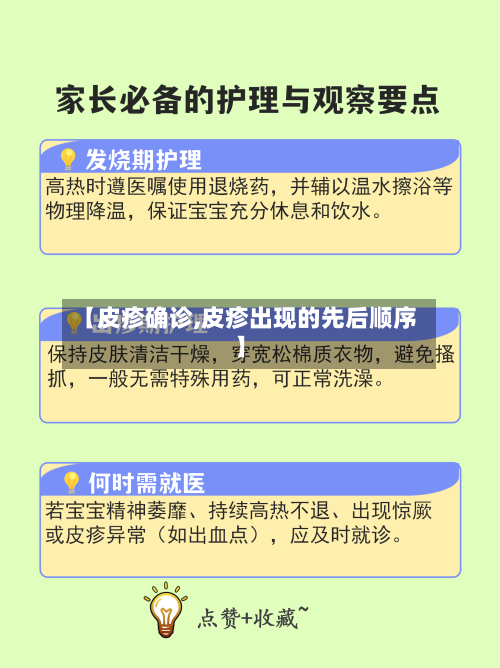 【皮疹确诊,皮疹出现的先后顺序】